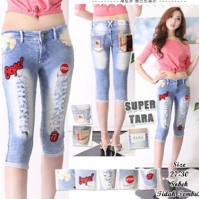 EDISI TERBARU CELANA JEANS WANITA CEWEK 7/8 OPS