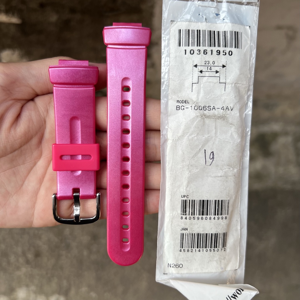 Strap tali jam tangan casio baby-g BG-1006SA 4 original band BG 1006SA