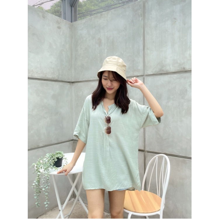 Kadaka T-0457 Cotton Rayon Motif Blouse Wanita Atasan Super Comfy