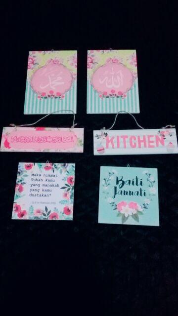Wooden Projects Wall Decor Shabbychic - Lfj1 & Lfj2 (1set)