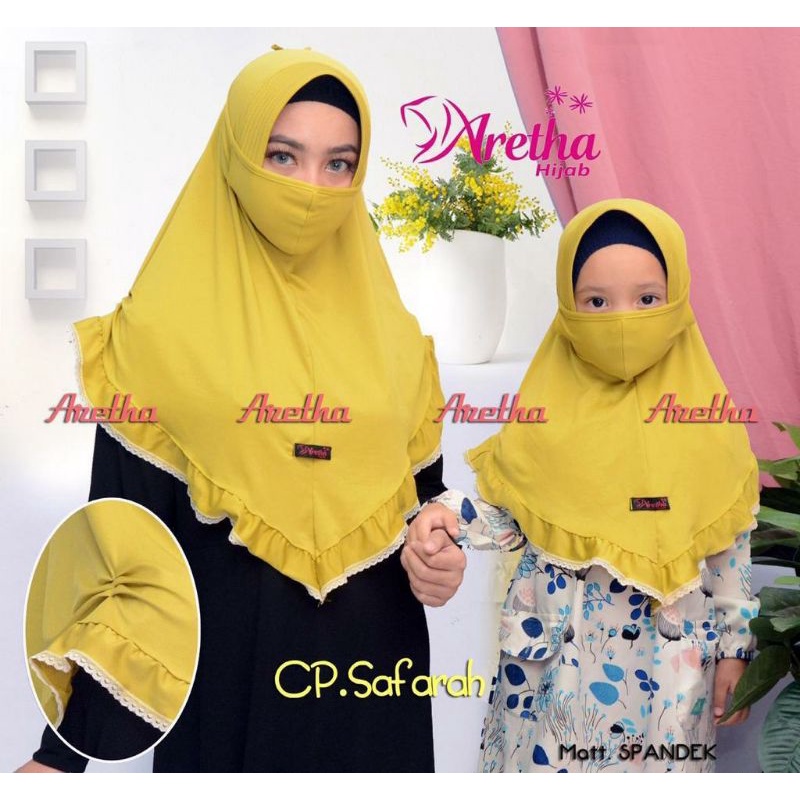 JILBAB / HIJAB INSTAN COUPLE RENDA SAFARAH ORIGINAL ARETHA