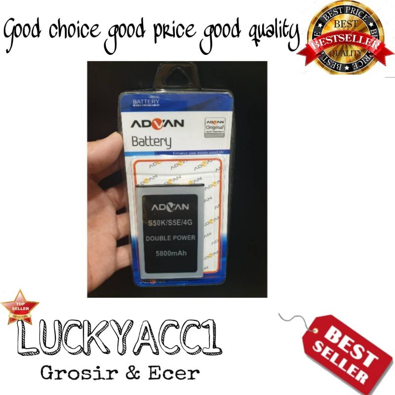 LC - Baterai Battery batere Batre Advan S50k / S5E / 4G original 100%