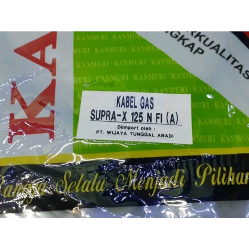 kabel tali gas supra x 125 fi injeksi bagian A original Kanmuri
