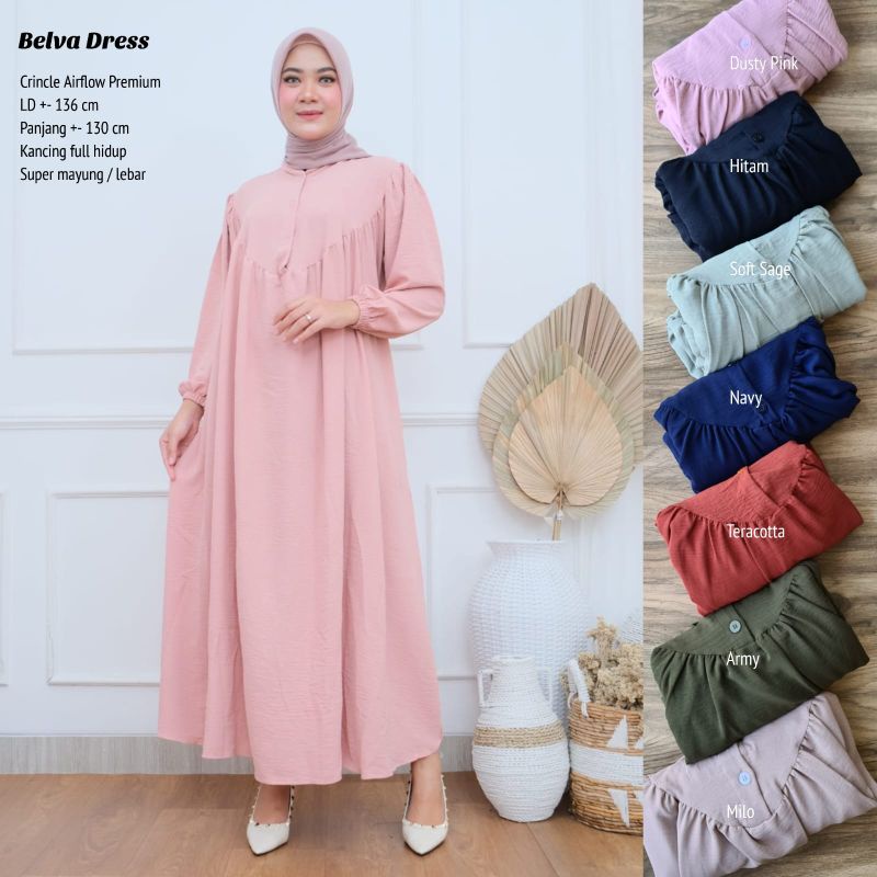 Dress JUMBO CRINCLE AIRFLOW - Belva Dress //JF972