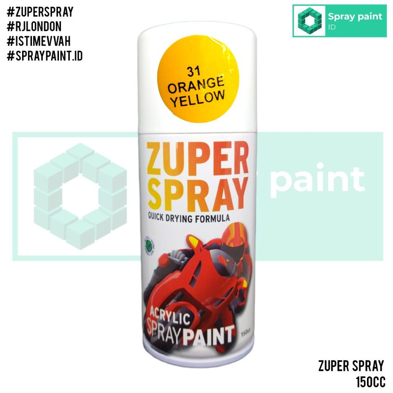 cat semprot orange yellow 150cc zuper spray pilok pylox pilok