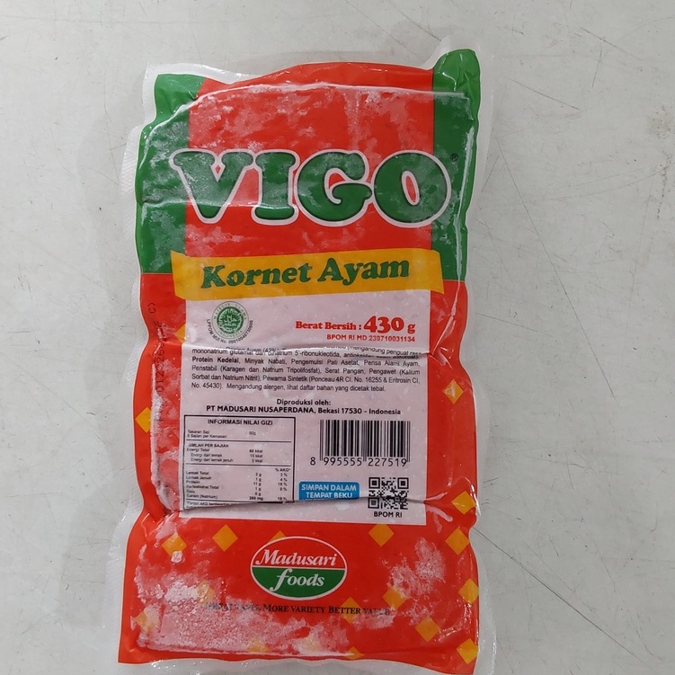 

Vigo Kornet Ayam 430g