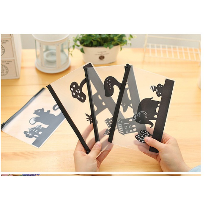 

Dompet Transparan Tempat Pensil Serbaguna Motif Hewan