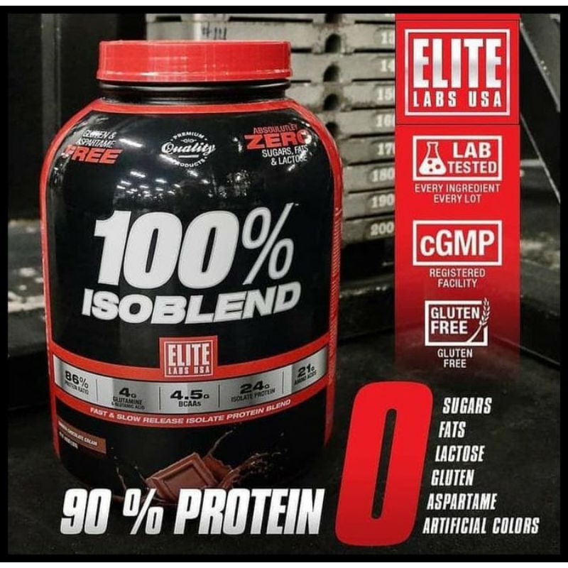 ELITELABS ISOBLEND 4 LBS WHEY PROTEIN ISOLATE ELITE LABS ISO BLEND ISOLATE PROTEIN GYM FITNES