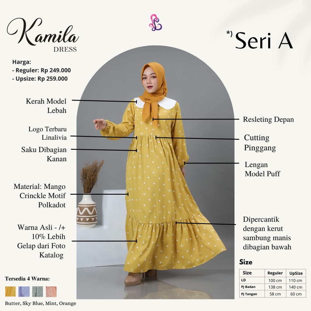 Kamila Dress by LinaLivia Hijab/dress