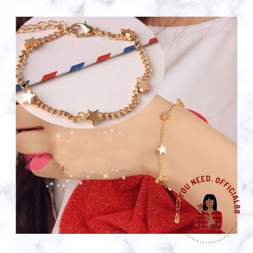 ✿AYN✿  Gelang Rantai Love kekinian  FA80 Fashion Korea wanita Aksesoris Fashion Murah