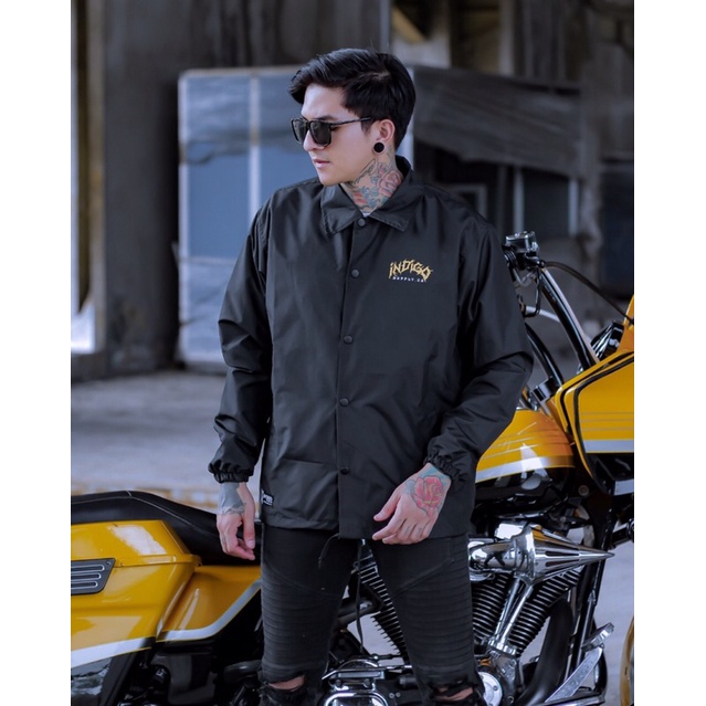 Coach jaket indigo supply - Jaketpria - jaket windbreaker - jaket parasut pria