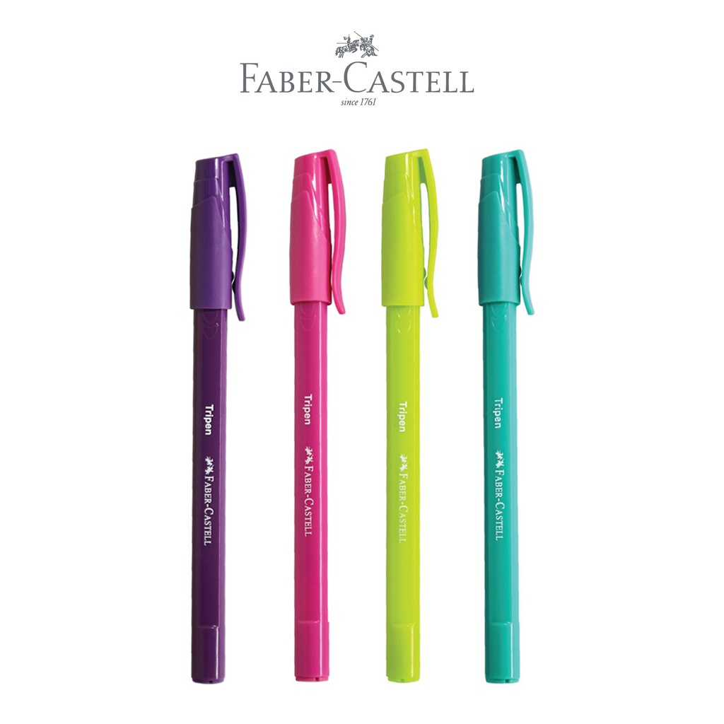 

Faber-Castell Ballpen Tripen Silky Smooth Writting 0.7mm Black Ink - 1 PCS (SATUAN)