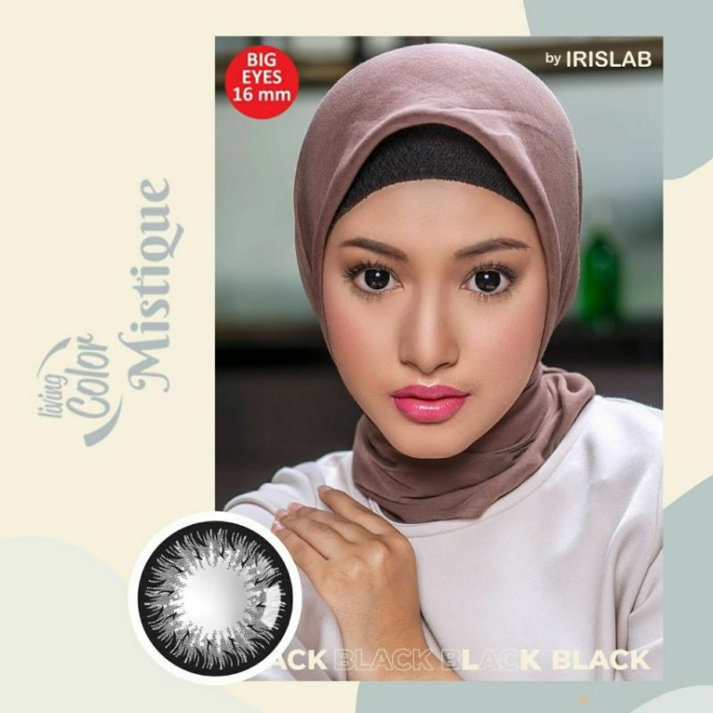 Softlens LIVING COLOR MISTIQUE 16 MM by IRISLAB / WARNA BLACK