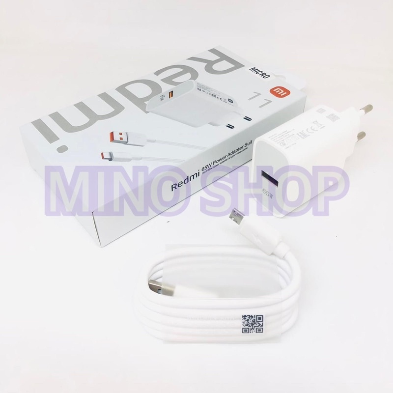 CHARGER - TC ORIGINAL REDMI 11 65W FAST CHARGING TURBO MICRO USB - TYPE C