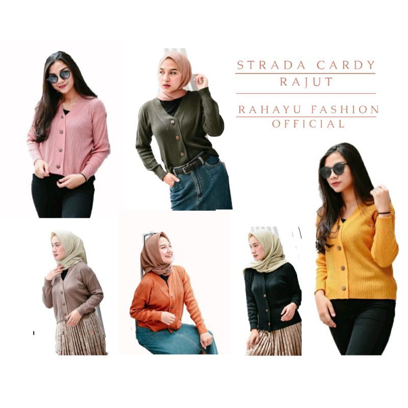 Cardigan Rajut Import/Strada Cardy/Cardigan Rajut Kekinian (COD)