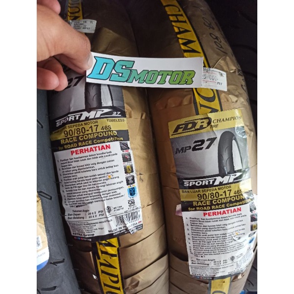 ban luar tubless soft coumpond FDR MP27 90/80-17 90/80 r17 ring17 17 balap road race donat drag ninj