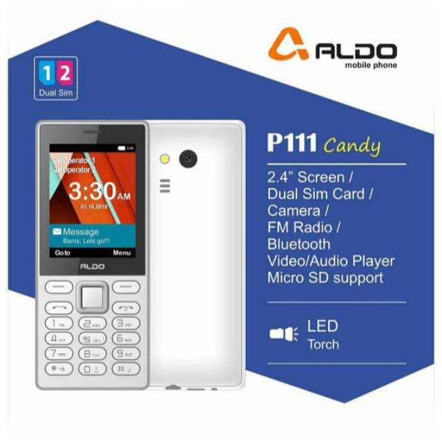 Aldo P111 Candybar HP Murah Garansi resmi