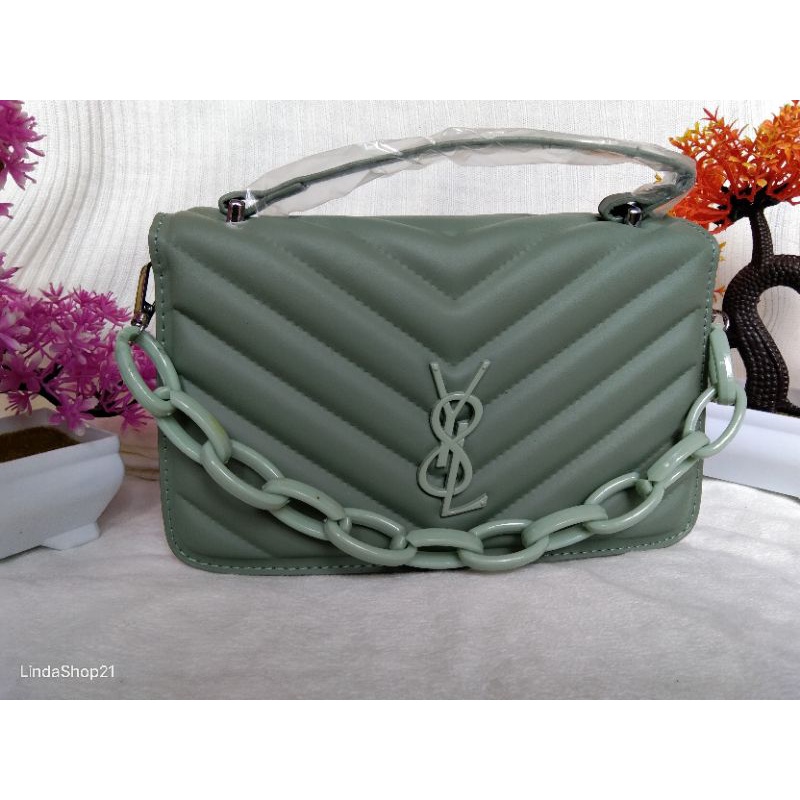 Tas selempang wanita import/ysl caviar premium/sling bag