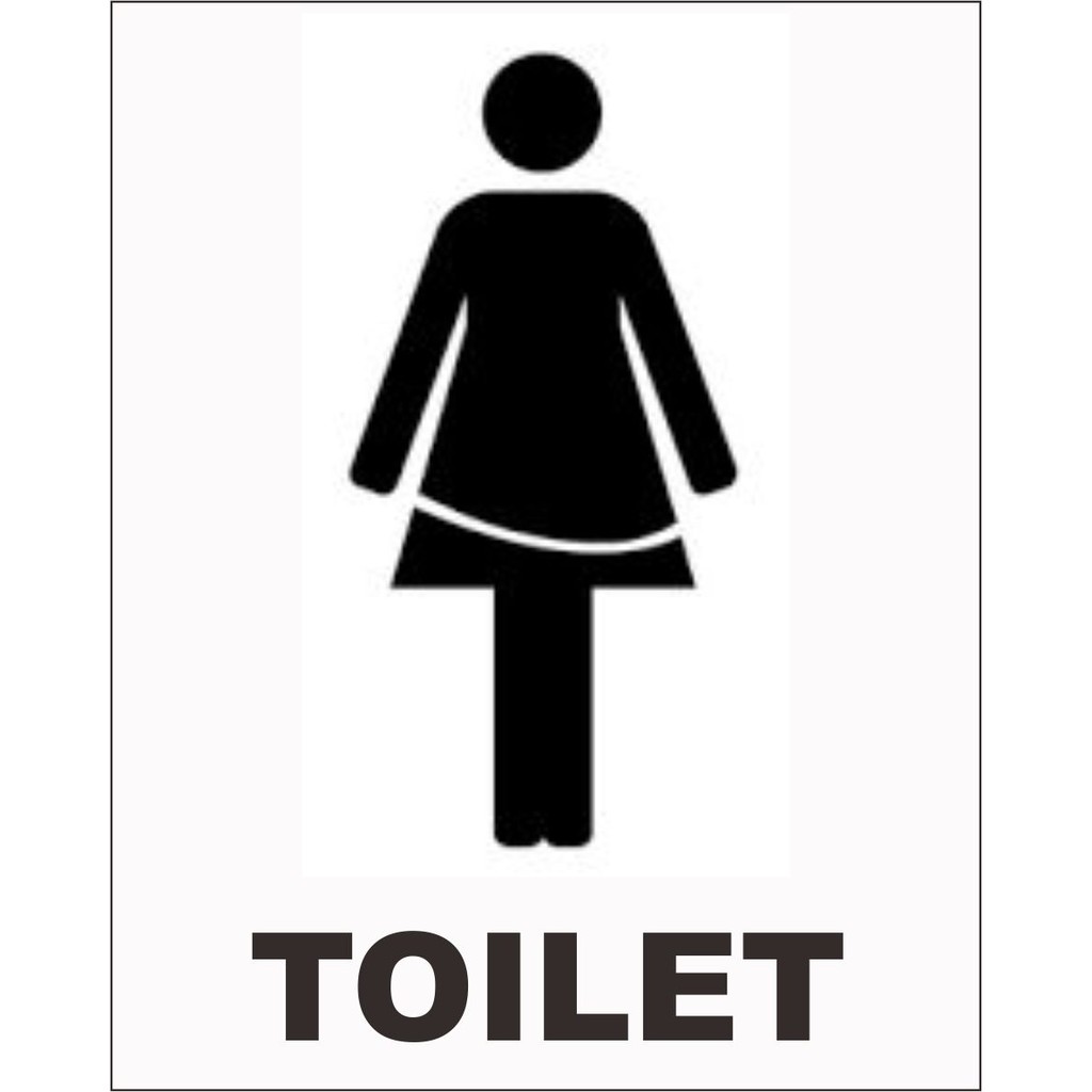 Akrilik rambu toilet wanita  dan  pria  Shopee Indonesia