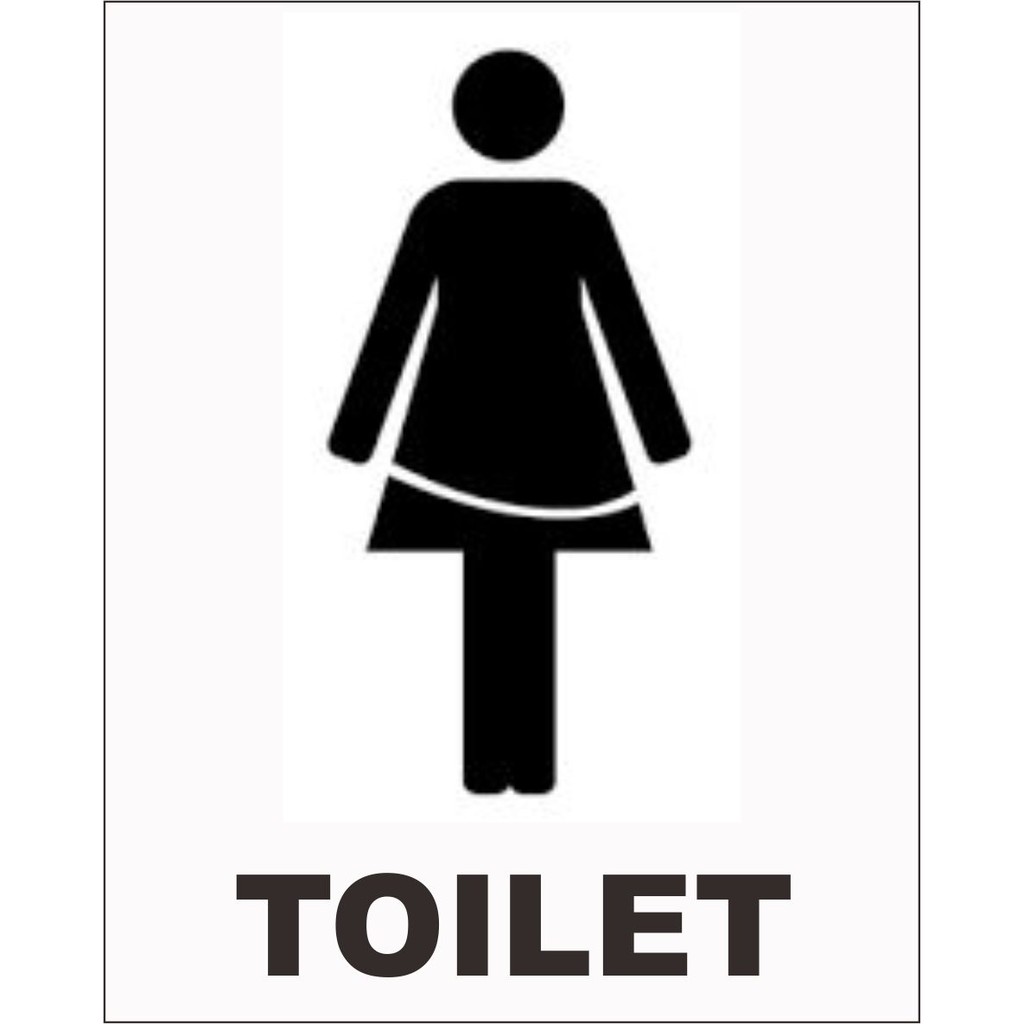 Jual Akrilik Rambu Toilet Wanita Dan Pria Indonesiashopee Indonesia 