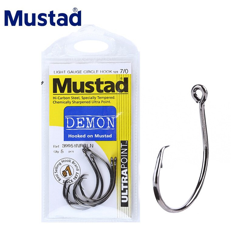 Kail Pancing Hook  MUSTAD DEMON PERFECT® CIRCLE WIDE GAP INLINE HOOK 39951