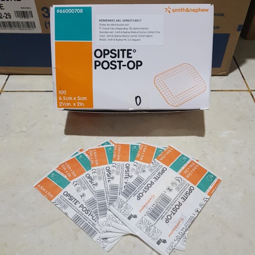 Opsite post op ukuran 6.5 x 5 cm per lembar