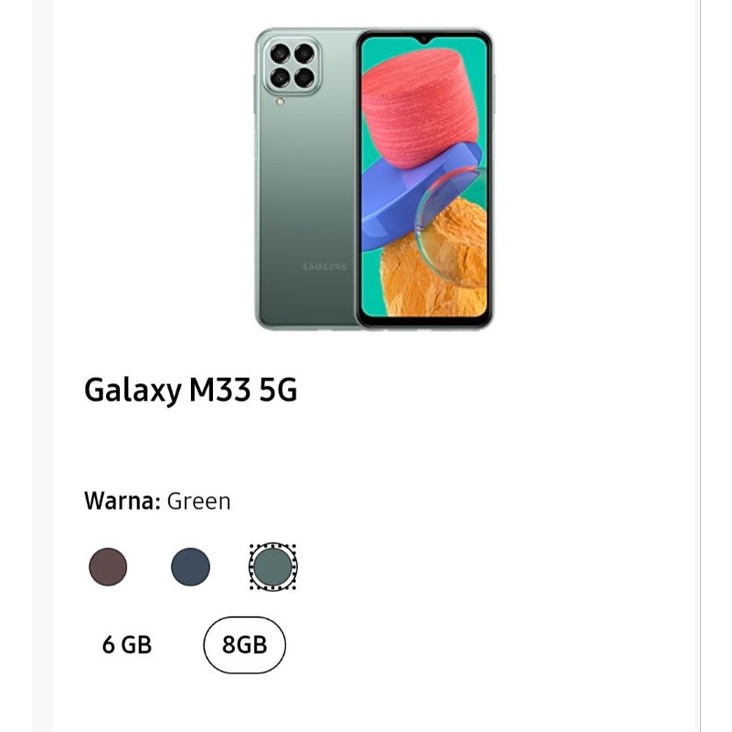 Samsung galaxy M33 5G