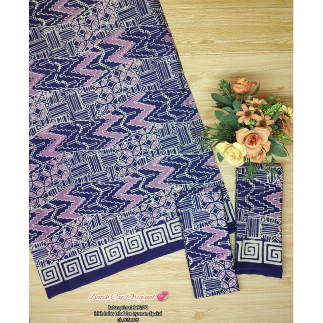 Kain Batik Ungu Tua Batik Ungu Kain Batik Cap Ungu Bahan Batik Ungu Bahan Batik Katun Kain Batik Hal