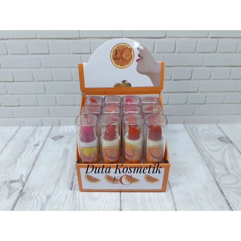[harga 12 pcs] LIPSTIK VIT C 12 COLOR