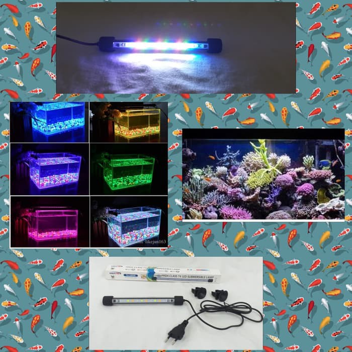 Lampu  Celup Aquarium Warna Colour LED 3,5W T4-LED 20**