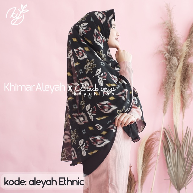 Khimar aleyah series black kode: ethnik