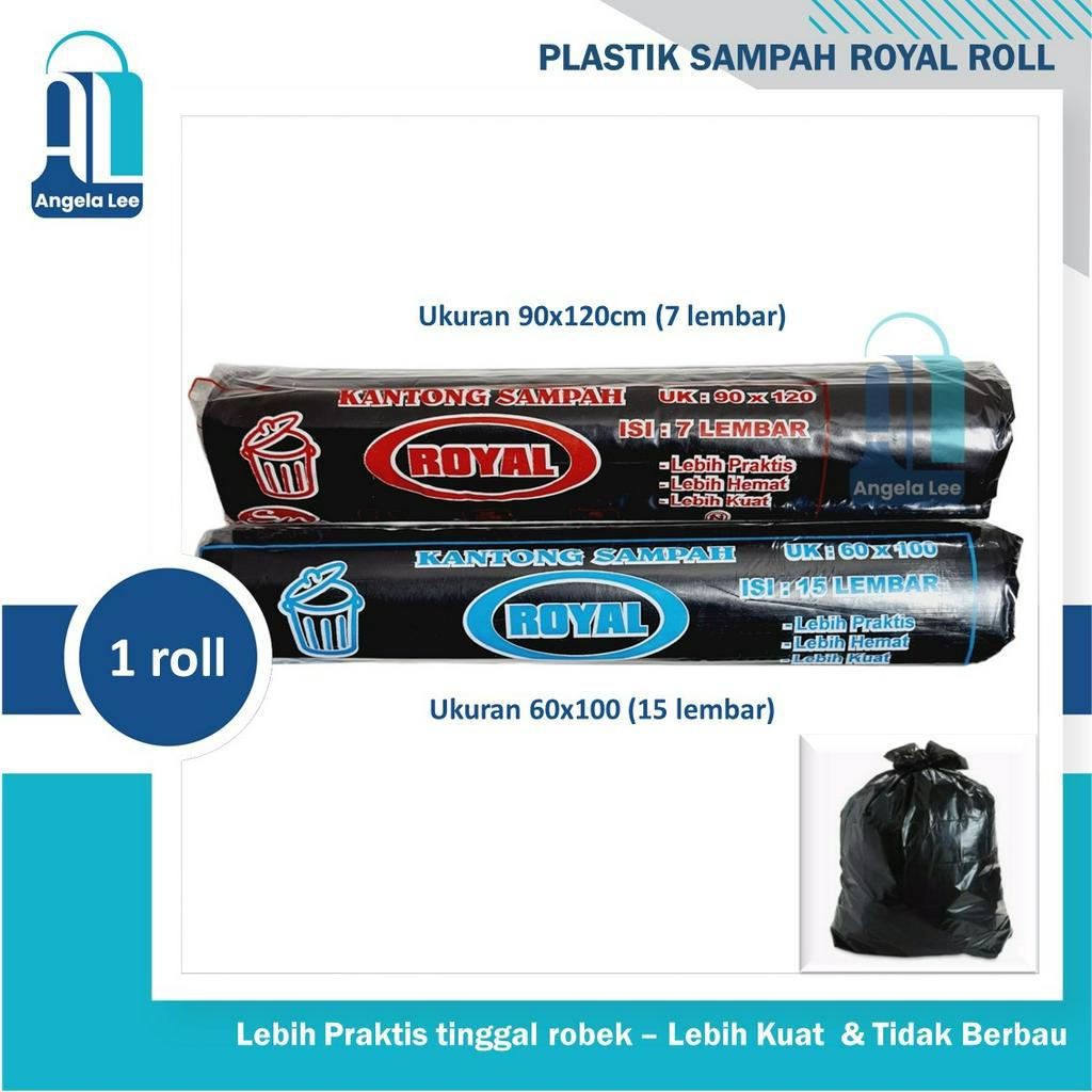 Plastik Sampah Roll / Kantong Sampah Hitam / Trash Bag Roll Premium 90 x 120