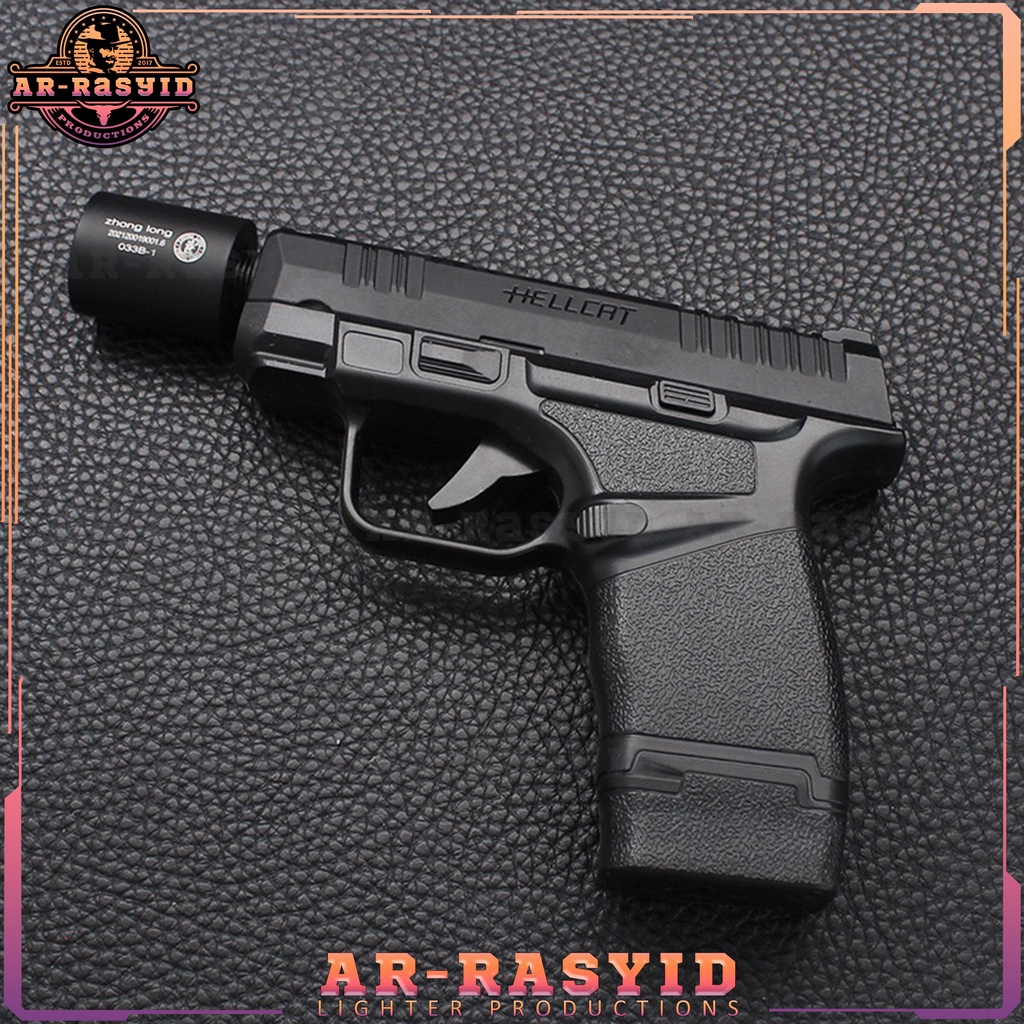 BISA COD Korek Api Pistol Hellcat 2 Api Bara Las Gas Zhong Long PS-033B-1