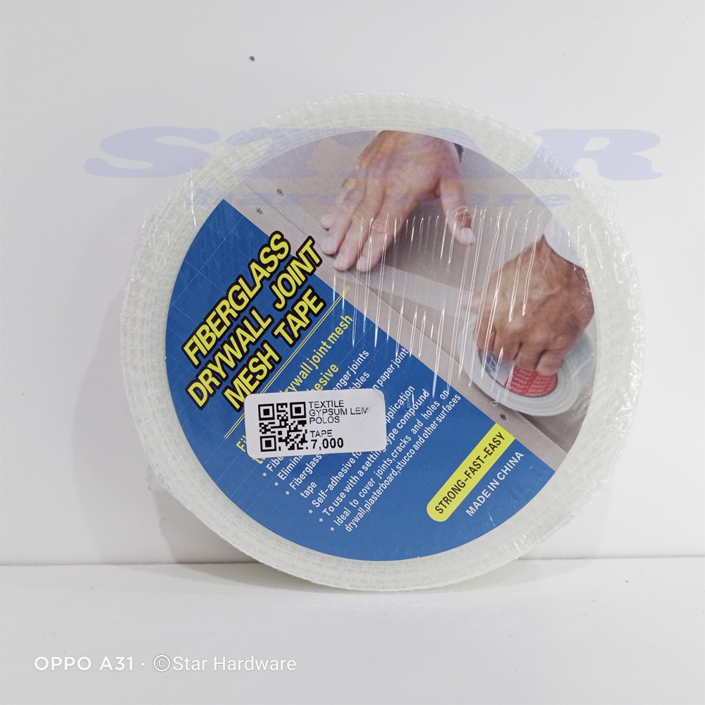 DRYWALL JOINT MESH Textile Gypsum Fiberglass Tape 2" x 30 Meter