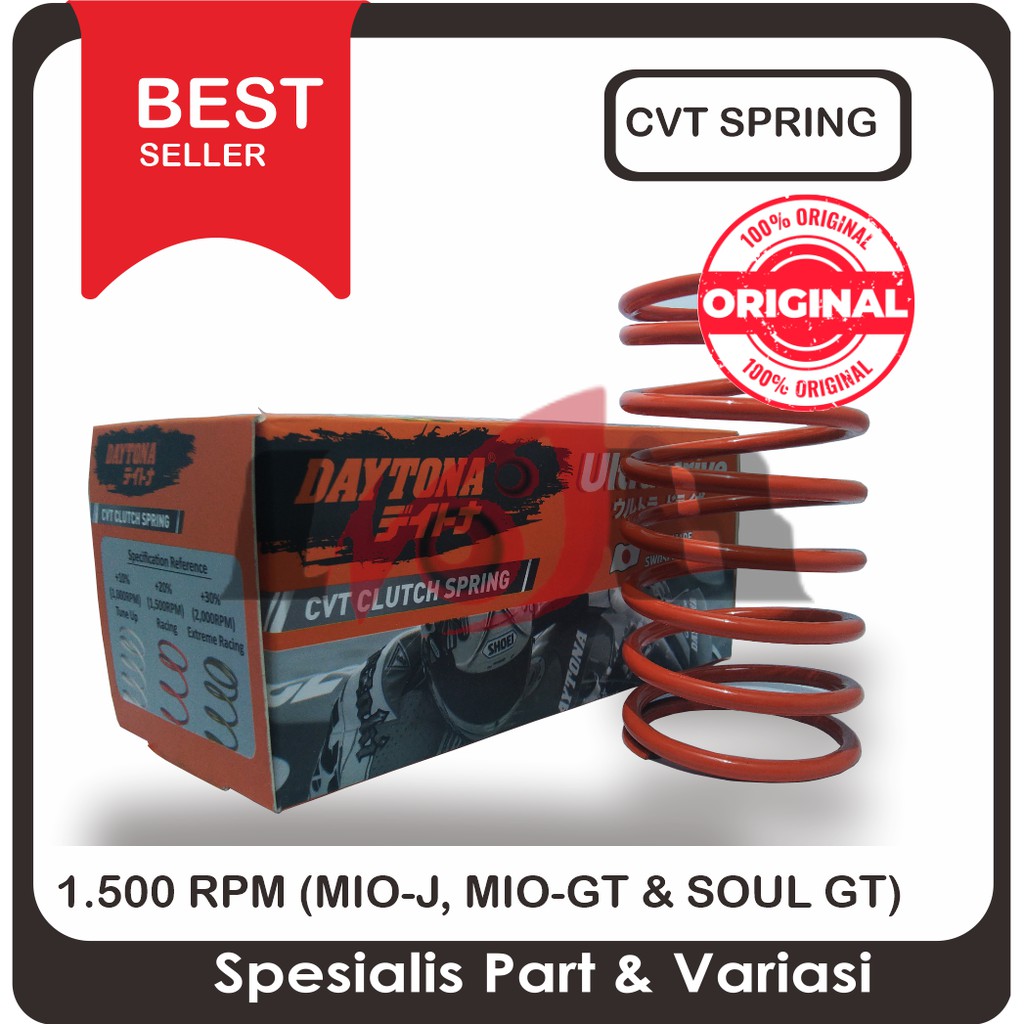 PER CVT Mio J Soul GT Clutch Spring Daytona 1000 1500 rpm