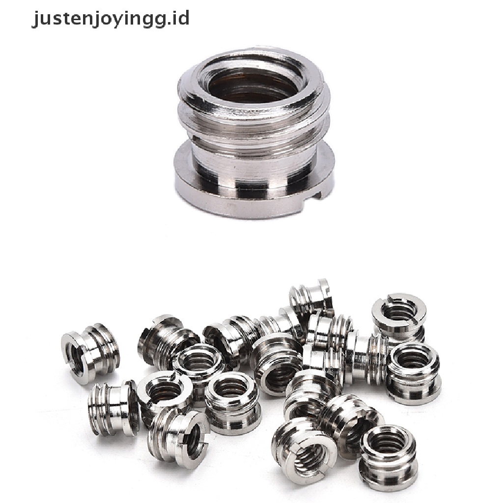 // justenjoyingg.id // 1Pack (10PCS) SR10 3/8&quot;-16 to 1/4&quot;-20 Reducer Bushing Convert Screw Adapter ~