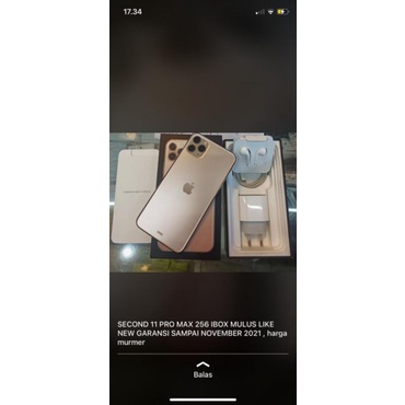 second Iphone 11 Pro Max 256GB Garansi iBox On S/D November 2021 Mulus Perfect
