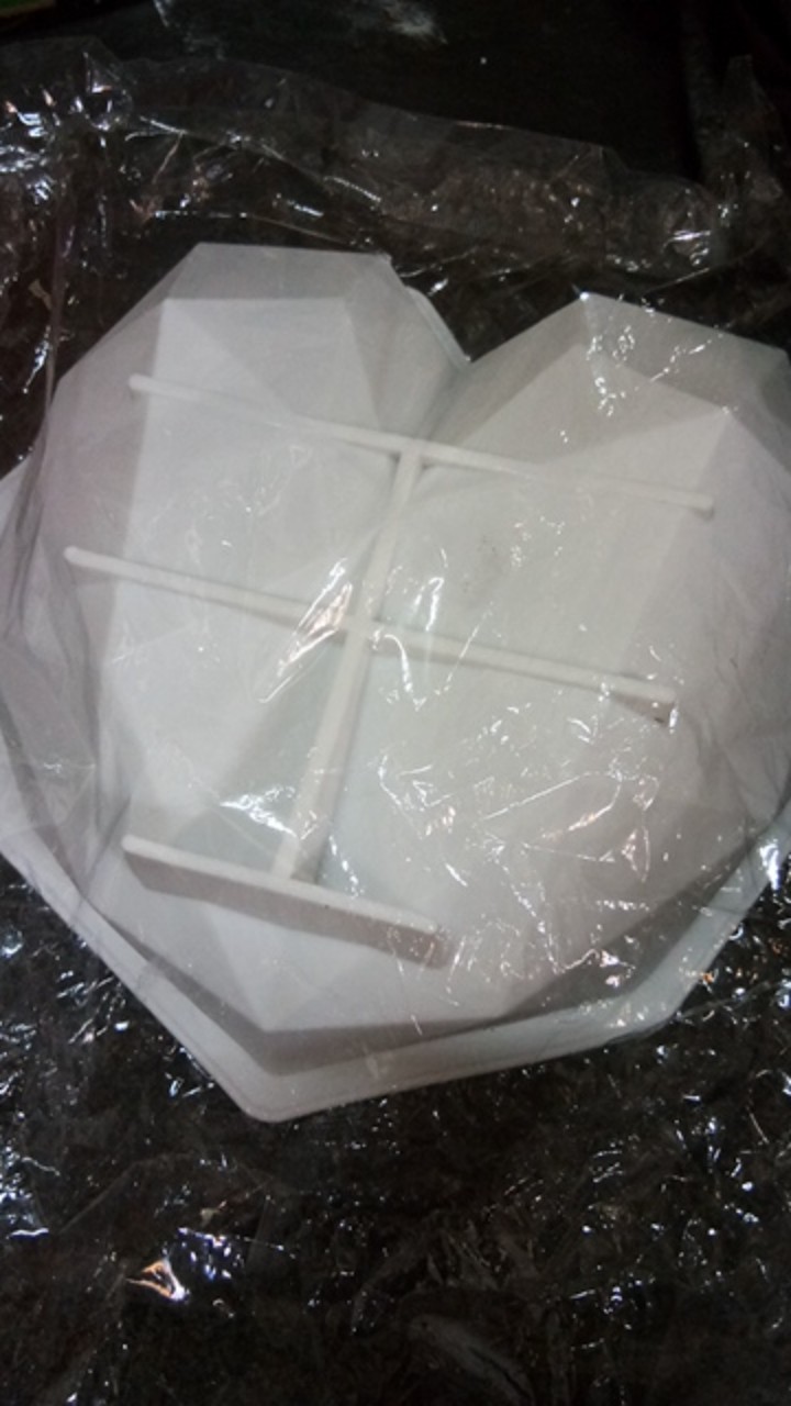 Cetakan Kue Mousse Bentuk Hati Bahan Silikon Untuk Dekorasi