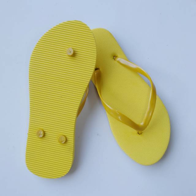 Sandal Jepit Polos cewe| sendal jepit santai wanita warna kuning