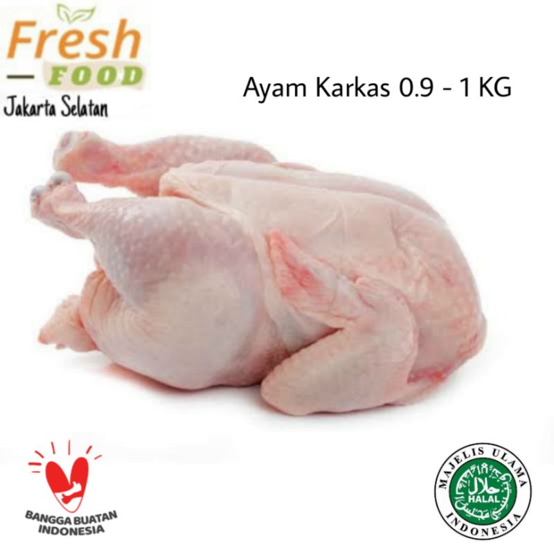 

Ayam Karkas Broiler Ayam Potong Utuh 0.9-1kg