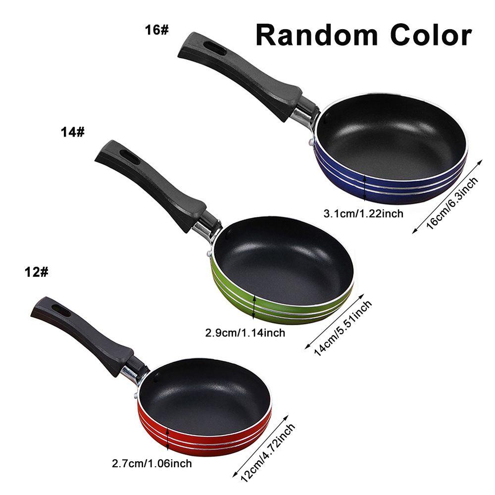 Solighter Wajan Penggorengan Warna Random Alat Sarapan Persegi Panjang Anti Lengket