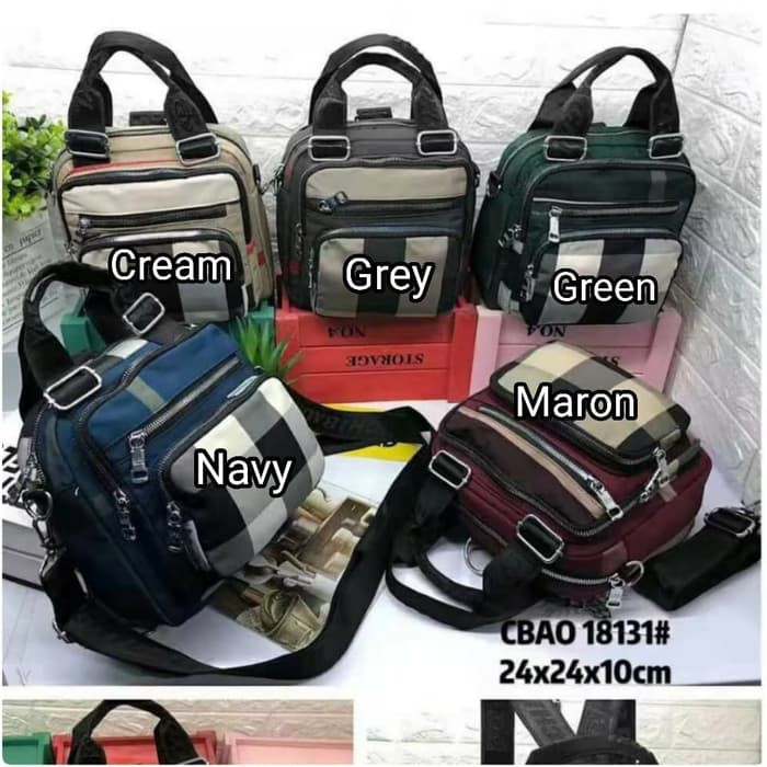 Tas Ransel Cewe / Original Sim Ransel Hoozler Trager Backpac OX249 Cb18131Chibao 3In1 Motif Kotak