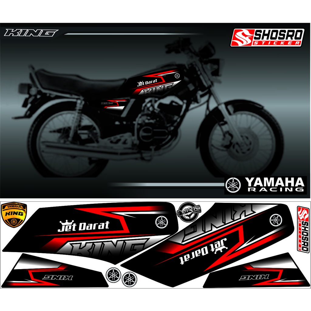 LIS STIKER (COD STIKER-STRIPING VARIASI MOTOR YAMAHA RX KING MOTIF VARIASI/STRIPING TERBARU YAMHAM R