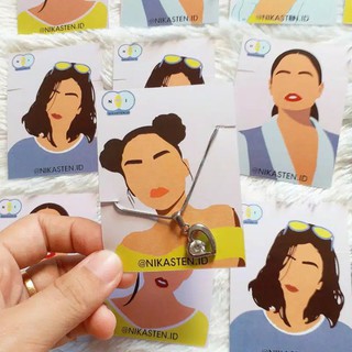 Image of Strap Mask, Stand Kalung & Anting Paper Custom