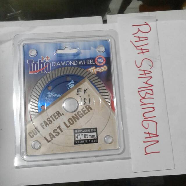 pisau potong keramik Toho 4 inch turbo pisau potong granit 4 inch alat pemotong DISKON7