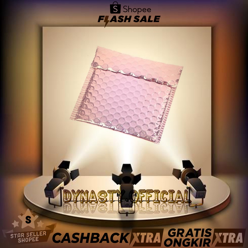 

10 Pcs Amplop Bubble Foil Warna Rose Gold Untuk Kemasan Hadiah Pernikahan