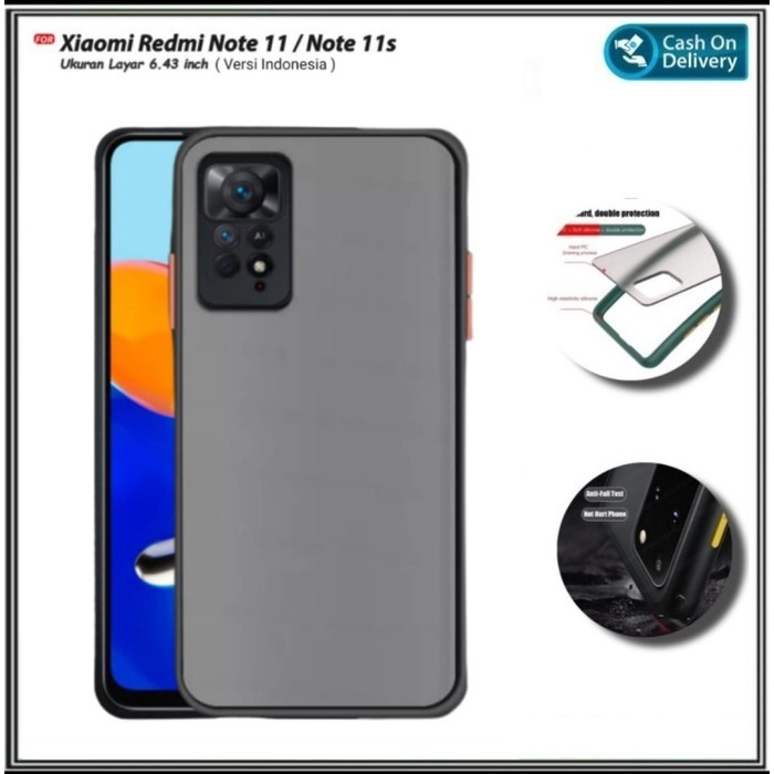 Xiaomi Redmi Note 11 4G Poco M4 Pro 2022 Case Dove Kamera Matte Fuze Transparan Colored Frosted My Choice