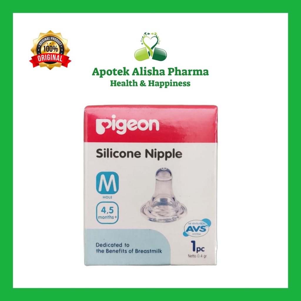 PIGEON SILICONE NIPPLE - Pigeon Karet Dot Silikon / Karet Dot Pigeon