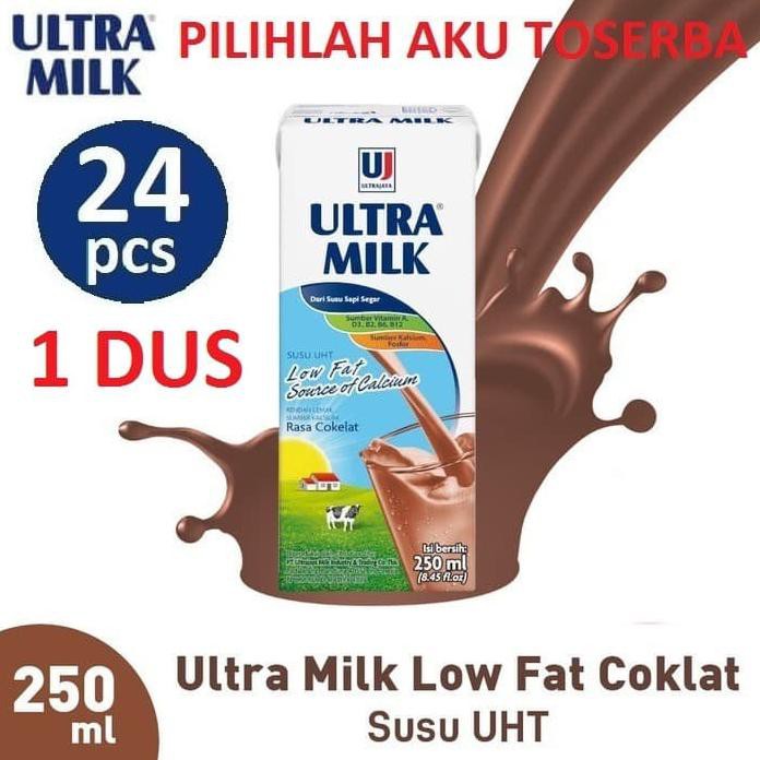 

SUSU ULTRA LOW FAT COKLAT COKELAT 250 ML - ( HARGA 1 DUS )