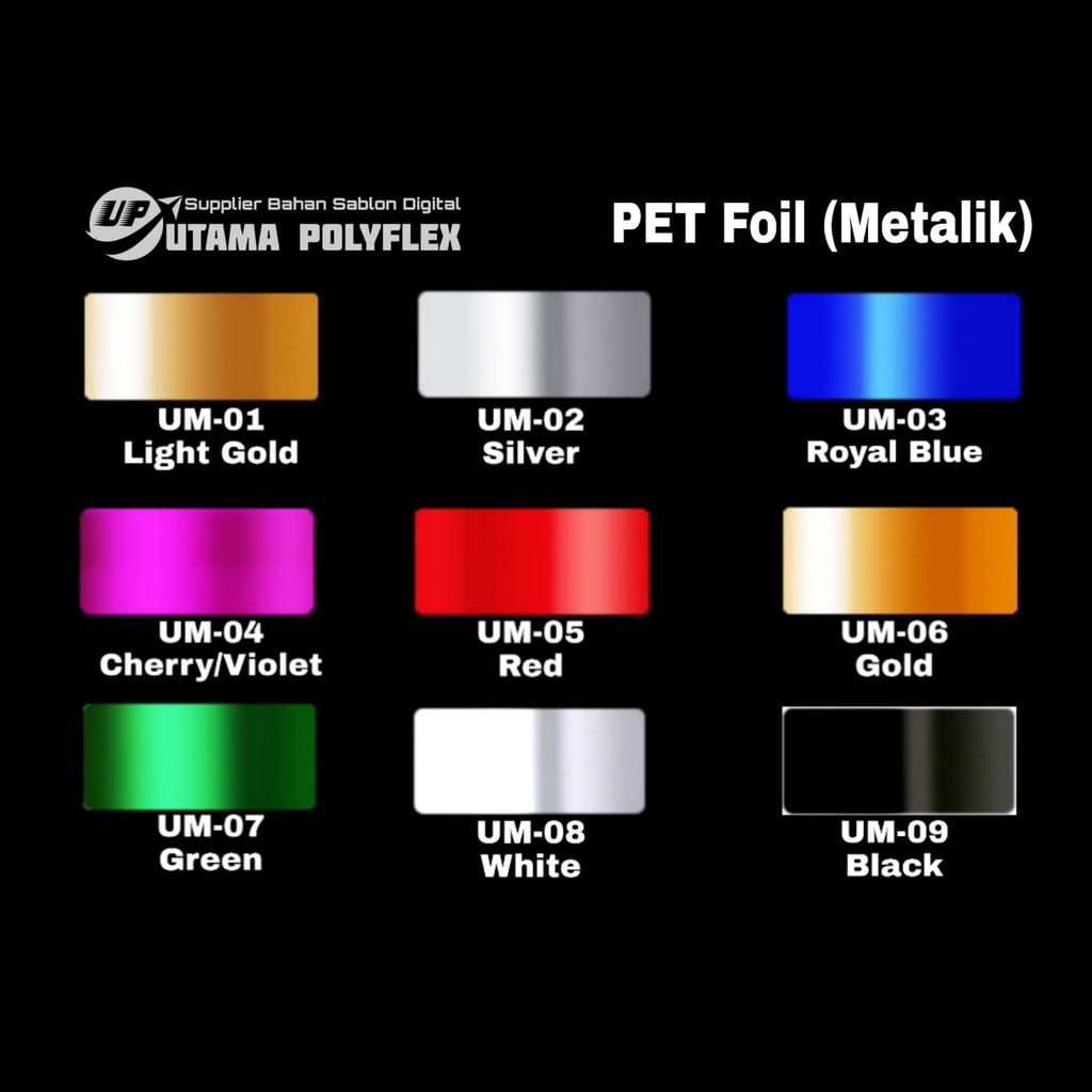 

(Khusus Rollan) Polyflex Pet Laser Foil Metallic / Poliflex Metalik